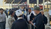 تصاویر/ خدمت رسانی دو موکب ایرانی و عراقی در منذریه عراق به زائران اربعین