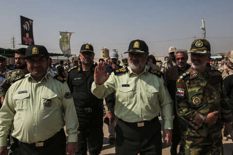 تصاویر/ بازدید فرمانده نیروی انتظامی کشور از پایانه مرزی چذابه