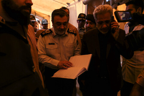 تصاویر/ بازدید فرمانده نیروی انتظامی کشور از پایانه مرزی چذابه