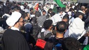 حضور بدون تشریفات امام جمعه جوان همدان در پیاده روی اربعین