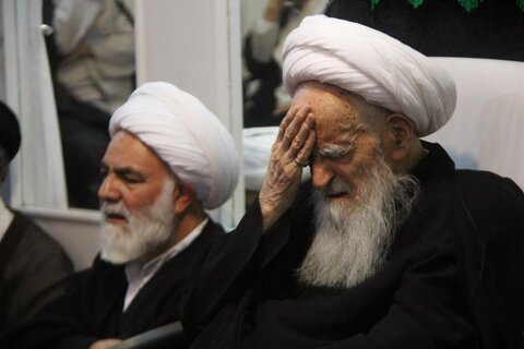 تصاویر/ مراسم عزاداری اربعین حسینی در بیوت مراجع و علما