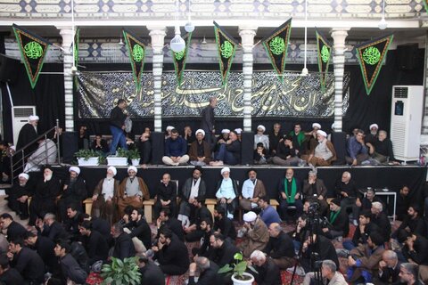 تصاویر/ مراسم عزاداری اربعین حسینی در بیوت مراجع و علما