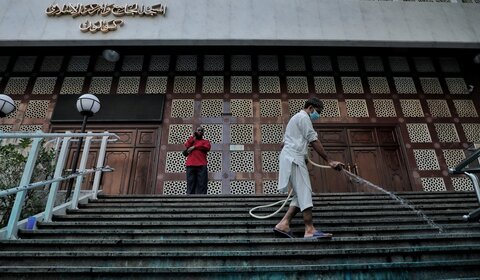 شلیک رنگ به دروازه مسجد اصلی هنگ کنگ: شورای مسلمانان خواستار حفظ آرامش شد