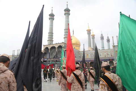 تصویری رپورٹ| ارتحال پیامبر اسلام (ص)اور شہادت امام حسن (ع) کی مناسبت سے قم میں مسلح افواج کی عزاداری