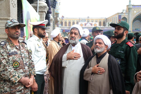 تصویری رپورٹ| ارتحال پیامبر اسلام (ص)اور شہادت امام حسن (ع) کی مناسبت سے قم میں مسلح افواج کی عزاداری