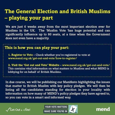 سازمان های اسلامی خواستار شرکت مسلمانان بریتانیا در انتخابات شدند