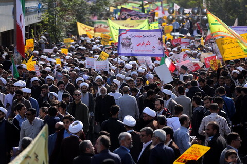 تصاویر/ راهپیمایی یوم الله 13 آبان در قم-1