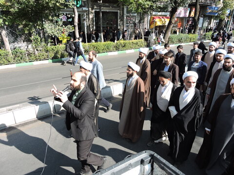 روحانیون و طلاب آذربایجان شرقی در راهپیمایی 13 آبان