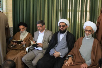 تصاویر/ مراسم بزرگداشت آیت الله گنبدی در مدرسه علمیه آخوند همدان