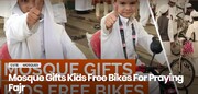 مسجد بنگلور هند به کودکان نمازگزار دوچرخه هدیه داد