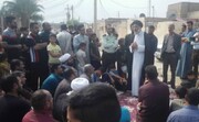 حضور نماینده ولی فقیه خوزستان در جمع مردم عین دو اهواز