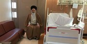 آیت‌الله حسینی بوشهری از بیمارستان مرخص شد+ عکس