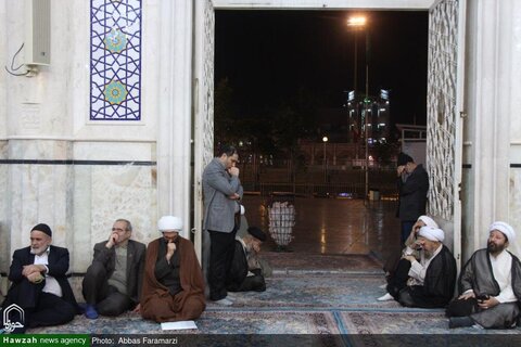 بالصور/ مجلس تأبين لآية الله العظمى السيد بهاء الديني في المسجد الأعظم بقم المقدسة