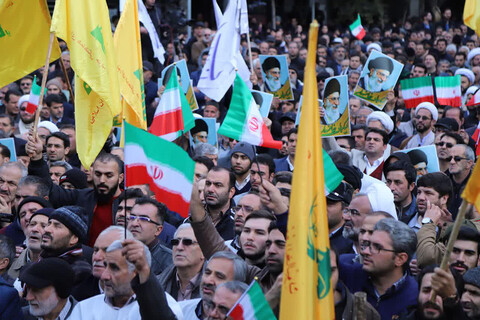 راهپیمایی و تجمع مردم تبریز در حمایت از امنیت و اقتدار کشور