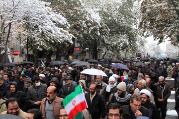 ثبت حماسه ای دیگر در همدان با وجود سرمای هوا و بارش شدید برف