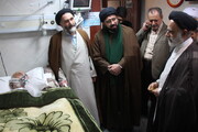 تصاویر/ عیادت جمعی از فضلای حوزه از استاد کیایی نژاد در بیمارستان