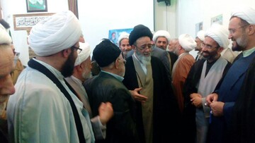 تصاویر/ مراسم گرامیداشت هفته بسیج در مدرسه علمیه طالبیه تبریز