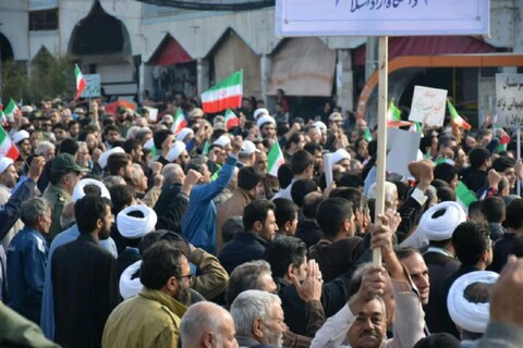 تصاویر/ راهپیمایی مردم کازرون در حمایت از اقتدار و امنیت کشور