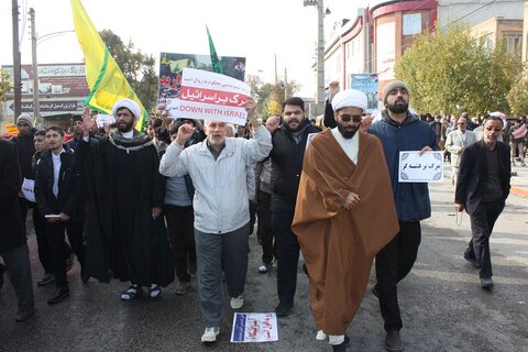 راهپیمایی پر شور مردمی و محکومیت اغتشاشات اخیر در کرمانشاه