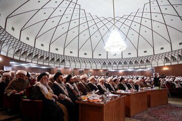 تصاویر/ نشست مشترک مجمع نمایندگان طلاب، بسیج اساتید و نخبگان حوزه