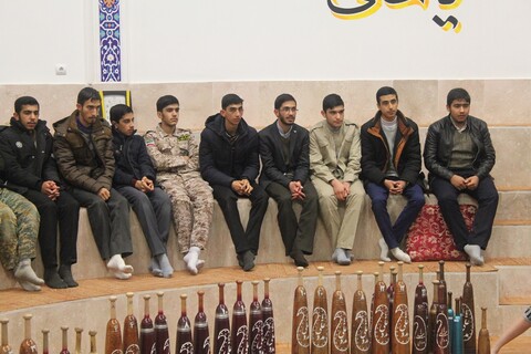 حضور طلاب و اساتید مدرسه علمیه امام خمینی (ره) خوی در زورخانه