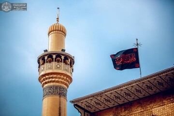 حرم حضرت علی(ع) به مناسبت فاطمیه اول سیاهپوش شد +تصاویر