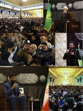 مراسم  عزاداری شب رحلت حضرت معصومه(س)برگزار شد