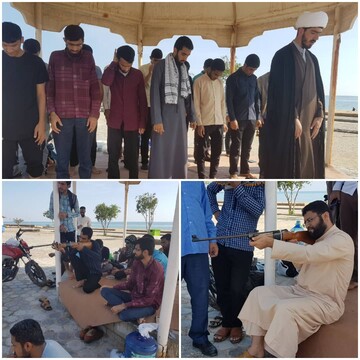 شرکت طلاب جزیره قشم در اردوی یک روزه