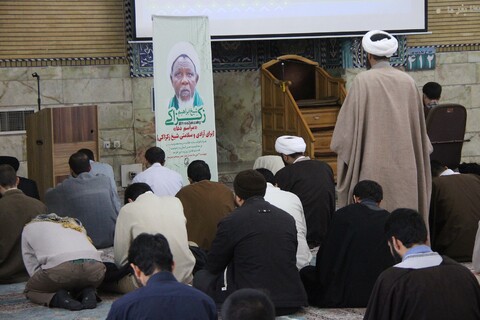 تصاویر/ مراسم دعا برای آزادی شیخ زکزاکی در مدرسه معصومیه قم