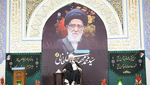 Ayatollah Mousavi Khalkhali’s body laid to rest in the holy shrine of Imam Reza (AS)