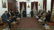 نمایندگان حزب الله از کلیساهای شهر صور بازدید کردند