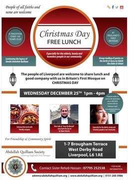 دعوت از نیازمندان در عید کریسمس؛ سنت ۱۳۰ ساله نخستین مسجد بریتانیا