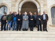 وفد من حزب الله زار كنيسة مار جرجس في جدرا مهنئا بالأعياد