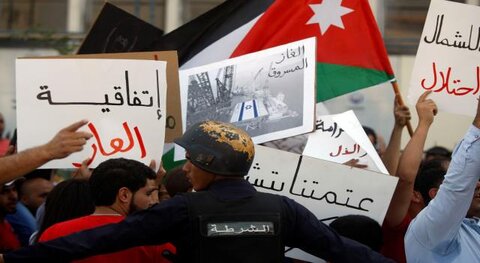 مخالفت شدید اردنی ها با قرارداد گازی اردن با رژیم صهیونیستی