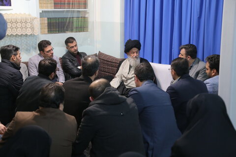 دیدار معاونین پرورشی و فرهنگی آموزش و پرورش استان تهران با حضرت آیت الله علوی گرگانی
