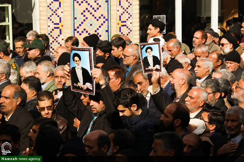 تصاویر مراسم تشییع پیکر آیت الله مهاجر در اصفهان
