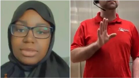 یک زن تازه مسلمان در دالاس با حجاب به محل کارش رفت و اخراج شد