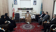 دیدار جمعی از مسئولان سازمان ملی استاندارد ایران با آیت الله حسینی بوشهری