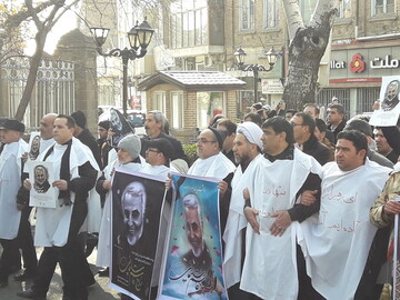 خروش مردم تبریز در محکومیت جنایت آمریکا