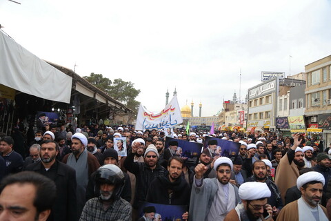 راهپیمایی خودجوش مردم قم به مناسبت شهادت سردار سلیمانی