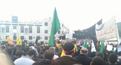 راهپیمایی مردم مشهد . سردار شهید سلیمانی