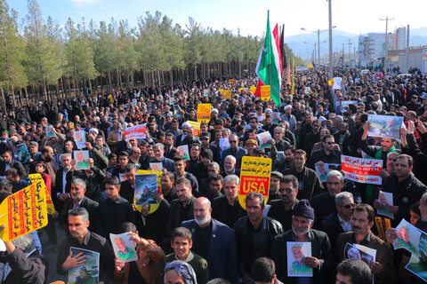 راهپیمایی مردم بیرجند در پی شهادت سردار سپهبد حاج قاسم سلیمانی