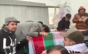 فیلم| نخستین تصاویر انتقال پیکر سرداران مقاومت در فرودگاه نجف