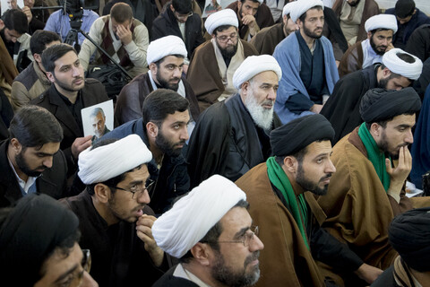 اجتماع حزب الله قم در بیت حضرت آیت الله علوی گرگانی