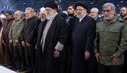 Ayatollah Khamenei leads prayer for body of Martyr General Soleimani