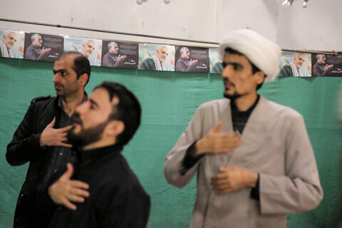 مراسم بزرگداشت سپهبد حاج قاسم سلیمانی و ابومهدی المهندس در مدرسه علمیه مروی تهران