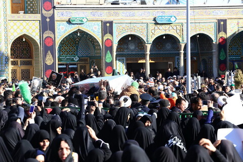 مراسم تشییع و تدفین پیکر شهید شهروز مظفری نیا در قم
