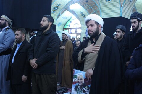تصاویر/ مراسم بزرگداشت سپهبد شهید سلیمانی در حوزه علمیه کرمانشاه