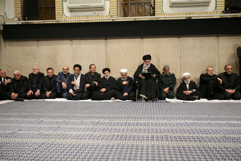 رہبر معظم کی موجودگی میں شہید سلیمانی اور ان کے ساتھیوں کی یاد میں مجلس ترحیم منعقد