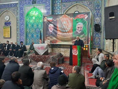 اجتماع مهاجرین افغانستانی کاشان در فراق سردار سلیمانی